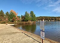 Public beach at Lake Wyola State Park