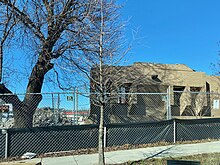 The old Lamond-Riggs Neighborhood Library being demolished