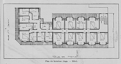 plan du troisième étage.