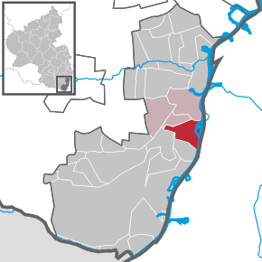 Poziția Leimersheim pe harta districtului Germersheim