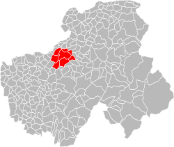 Lage der CC Arve et Salève im Département Haute-Savoie