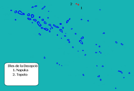 Localización Islas Decepción en las Tuamotu