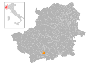 Poziția localității San Secondo di Pinerolo