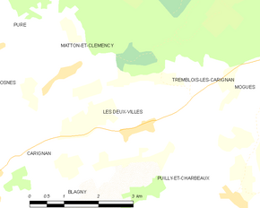 Poziția localității Les Deux-Villes