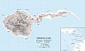 Map of Corregidor Island in 1941