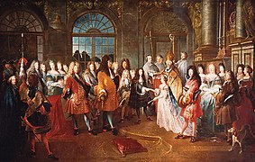 Antoine Dieu: Hochzeit des Duc de Bourgogne mit Marie Adélaide de Savoye am 7. Dezember 1697 in Versailles
