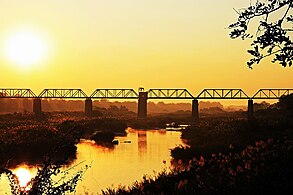 Old train bridge over the Sabie River