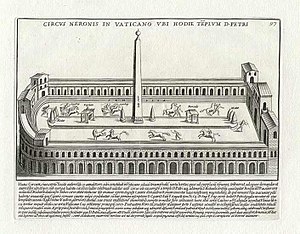 Neros cirkus. Illustration från år 1699.