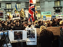 Anti-war protest in London, United Kingdom, 27 February 2022. No to War in Ukraine - 013 (51903793023).jpg