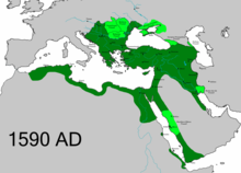 Vassal and tributary states of the Ottoman Empire in 1590 OttomanEmpire1590.png