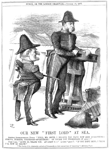 John Tenniel's "Our New 'First Lord' at S...