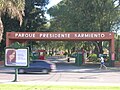 Entrée du parc Presidente Sarmiento.