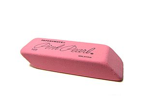 English: Pink Pearl eraser from Paper Mate.