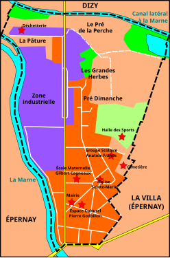 Plan des quartiers de Magenta.