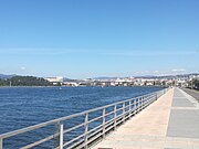 Paseo marítimo da cidade e Ría de Pontevedra