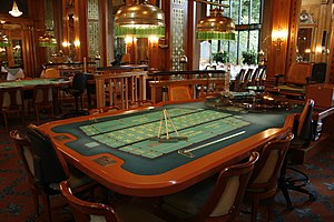 Roulette-Tisch in der Spielbank Wiesbaden