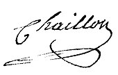 signature d'Étienne Chaillon