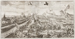 The final battle of the war; the Swedish Siege of Prague in 1648 Slaget vid Prag (1648), ur "Theatri Europaei..." 1663 - Skoklosters slott - 99875.tif
