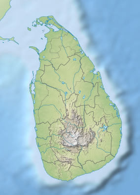 Map showing the location of கல்வே நில தேசிய வனம்