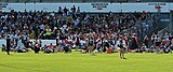 Static stretching at St Kilda training