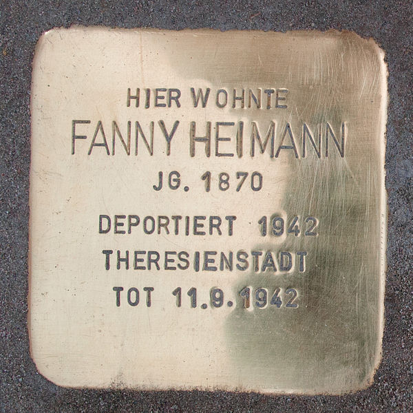 File:Stolperstein-Schwäbisch Gmünd-Fanny Heimann.jpg
