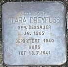 Stolperstein für Klara Dreyfuß