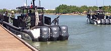 Texas Highway Patrol gunboats in the Rio Grande Texas Highway Patrol gunboats in Rio Grande River.jpg