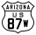 U.S. Route 87W marker