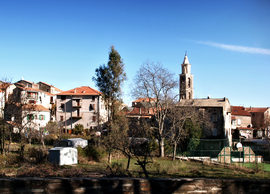 A view of the centre of the village of Vezzani
