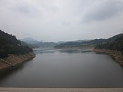 View of Hedong Reservoir from the dam.