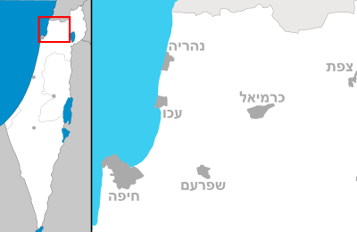 Location map Western Galilee