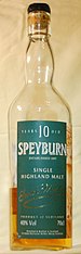 a bottle of Speyburn