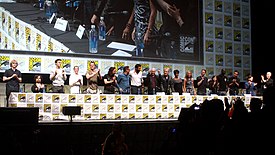 The cast of X-Men: Days of Future Past at the 2013 San Diego Comic-Con X-Men Days of Future Past cast by Gage Skidmore.jpg