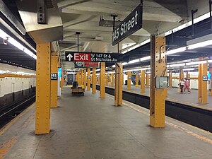 145th Street - Brooklyn Bound Lower Level Platform.jpg