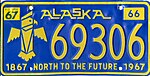 Номерной знак Аляски 1966 года 69306.jpg