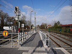 Hamminkeln, Zugang zum neuen Mittelbahnsteig