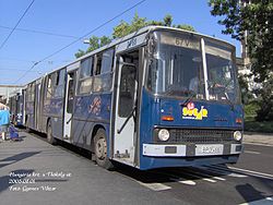 67V busz a Hungária körútnál