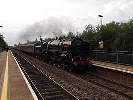70013 Oliver Cromwell at Baglan railway station in 2009.jpg