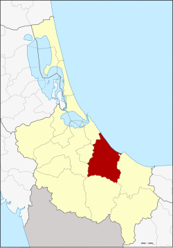 แผนที่จังหวัดสงขลา เน้นอำเภอจะนะ