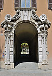 Barockportal i ett palats i Brescia.