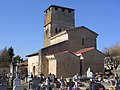 L'église Sainte-Marie et son cimetière.