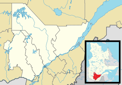 Location map Canada Central Quebec