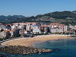 View of Castro Urdiales, Brazomar beach