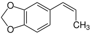 Strukturformel von cis-Isosafrol