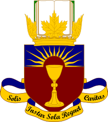 Coat of Arms of Saint Augustine's Seminary in Toronto, Canada.svg