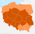 Występowanie ostróżeczki polnej w Polsce.