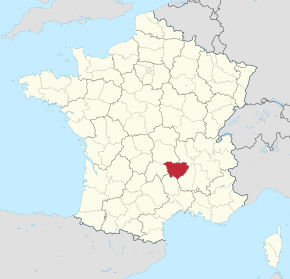 Kart over Haute-Loire