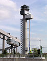 Flughafen Düsseldorf, Tower und Skytrain