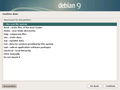 Screenshots of Debian Graphical Installer