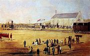 Aankoms van die eerste trein in Durban (1860).